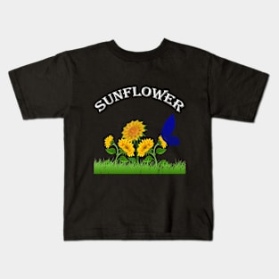 sunflower art Kids T-Shirt